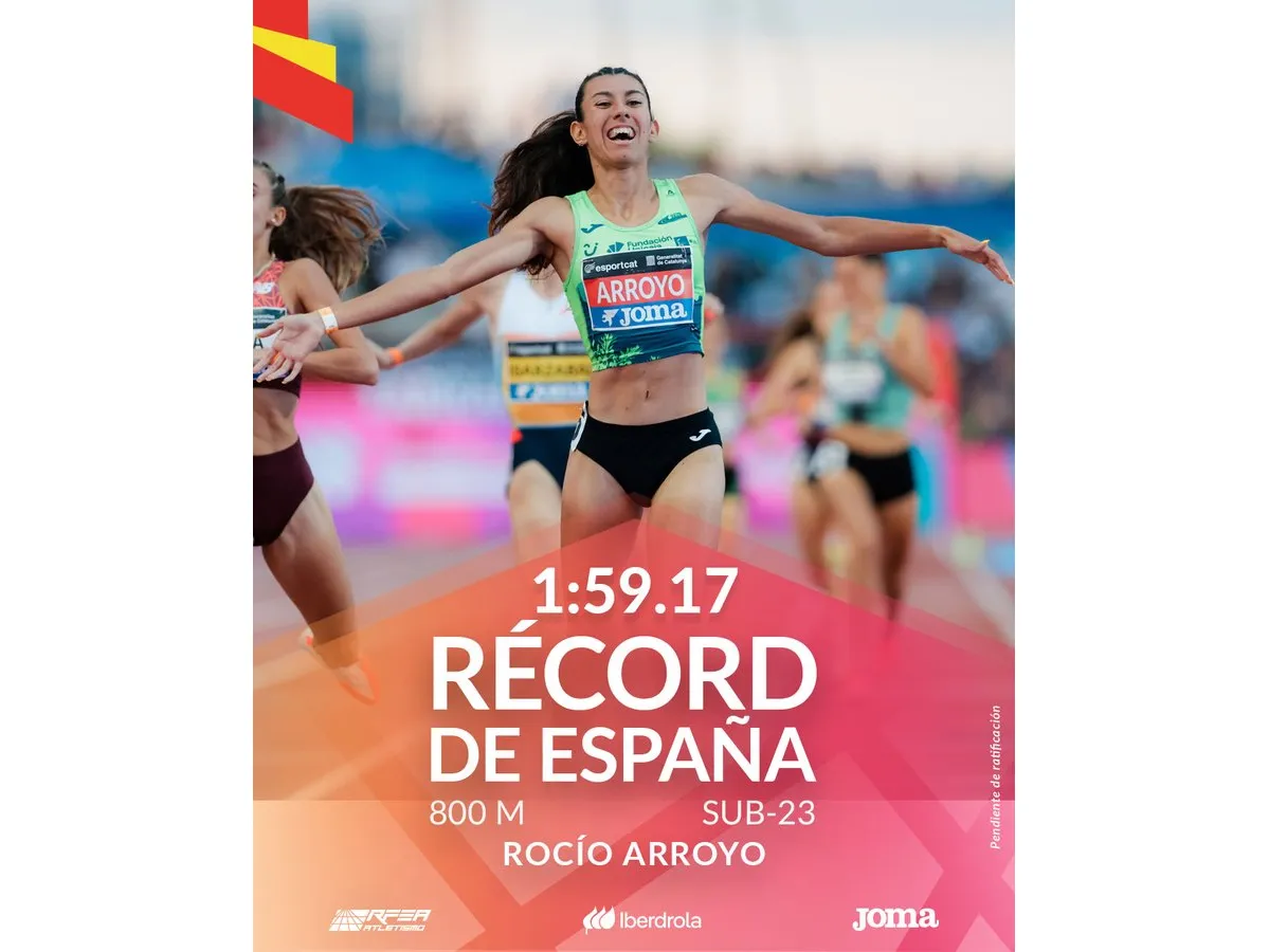 Récord de España Sub 23 de 800m