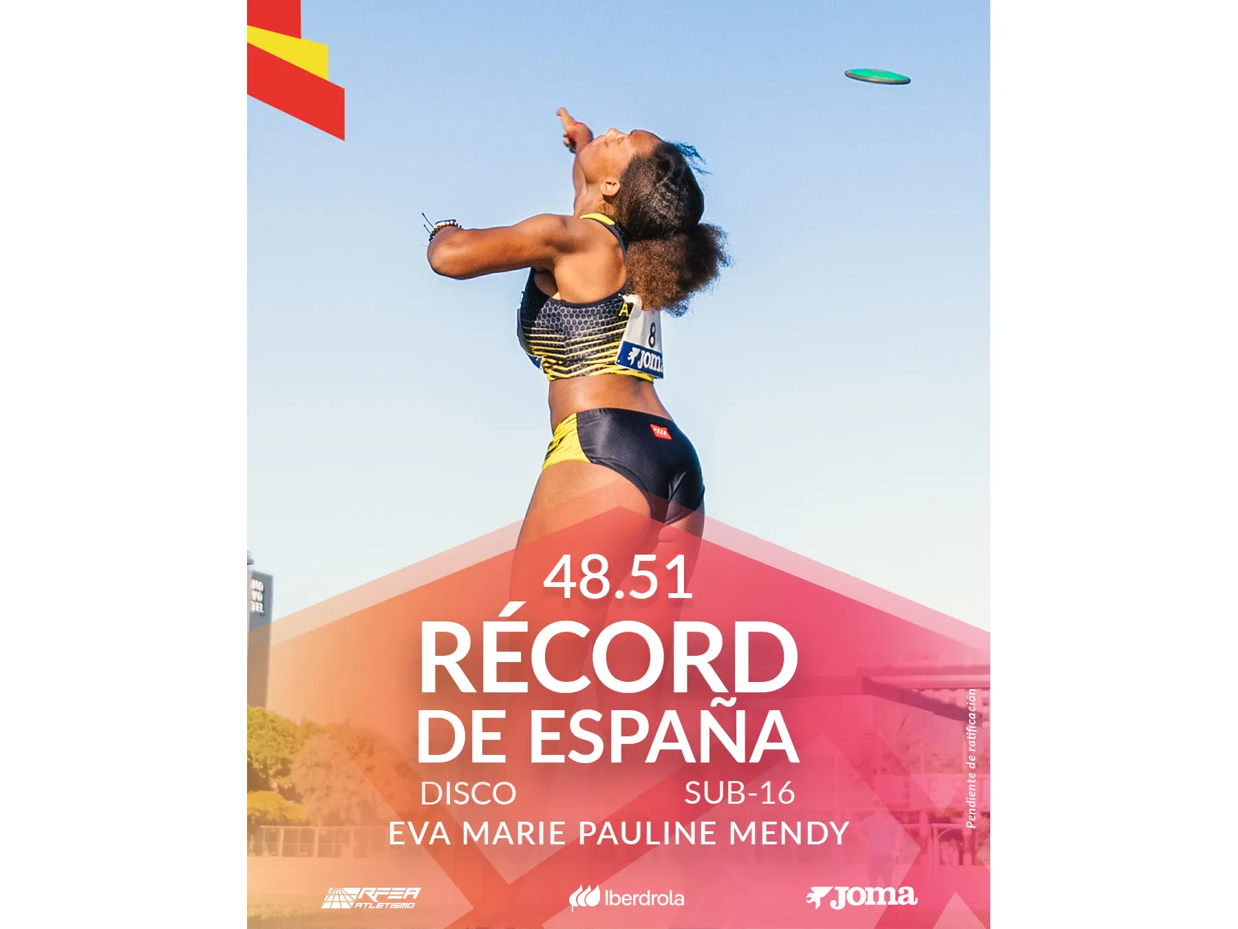 Récord de España Sub 16 de Disco