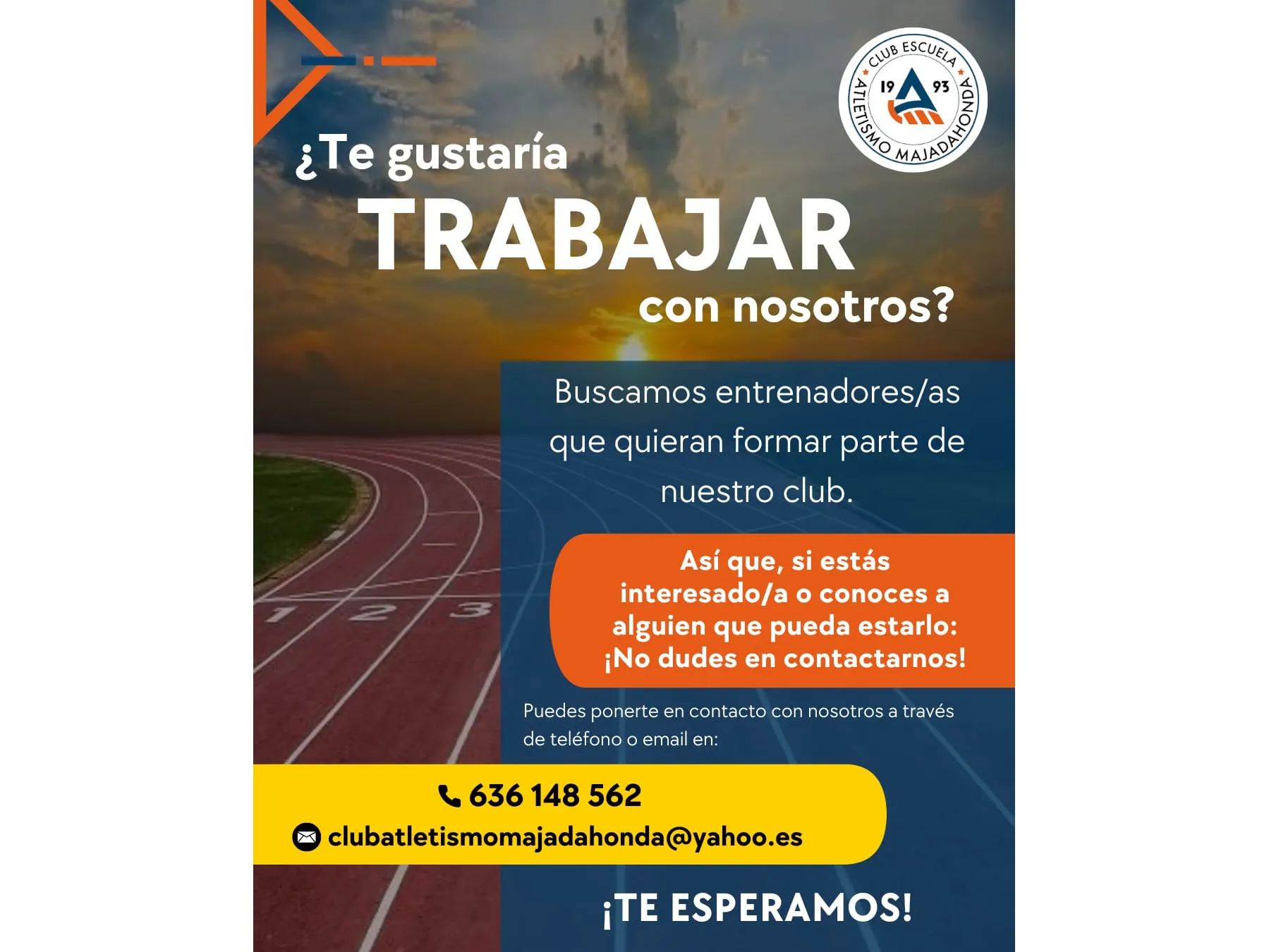 E.A. Majadahonda busca entrenadores/as